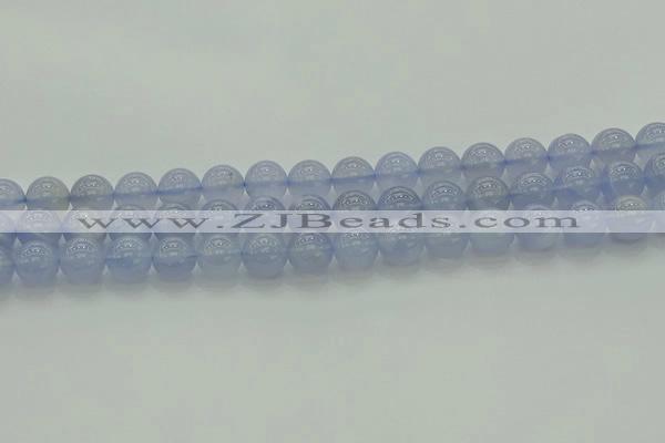 CBC453 15.5 inches 10mm round blue chalcedony beads wholesale