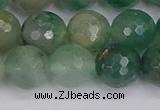 CBC703 15.5 inches 10mm faceted round African green chalcedony beads