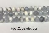 CBC780 15.5 inches 10*14mm rondelle blue chalcedony beads