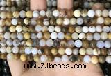 CBC800 15.5 inches 4mm round natural polka dot chalcedony beads