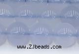 CBC817 15.5 inches 8mm round blue chalcedony gemstone beads