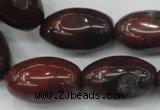 CBD11 15.5 inches 15*25mm rice brecciated jasper gemstone beads