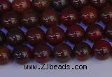 CBD351 15.5 inches 6mm round poppy jasper beads wholesale