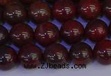 CBD353 15.5 inches 10mm round poppy jasper beads wholesale