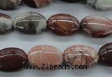 CBD72 15.5 inches 13*18mm oval brecciated jasper gemstone beads