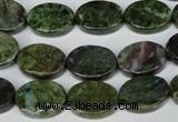 CBG57 15.5 inches 12*16mm oval bronze green gemstone beads