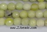 CBJ211 15.5 inches 6mm faceted round Australia butter jade beads