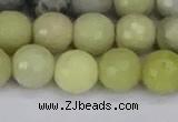 CBJ212 15.5 inches 8mm faceted round Australia butter jade beads