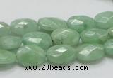 CBJ29 15.5 inches 10*14mm faceted oval jade beads wholesale