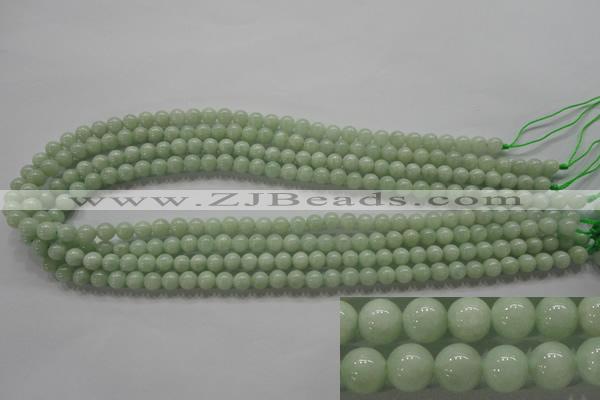 CBJ308 15.5 inches 6mm round A grade natural jade beads