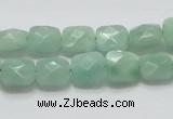 CBJ32 15.5 inches 10*10mm faceted square jade beads wholesale