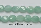 CBJ36 15.5 inches 10mm faceted flat round jade beads wholesale