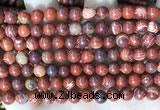 CBJ390 15.5 inches 6mm round brecciated jasper beads wholesale