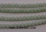 CBJ400 15.5 inches 4mm round natural jade beads wholesale