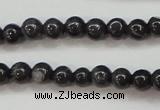 CBJ501 15.5 inches 4mm round black jade beads wholesale