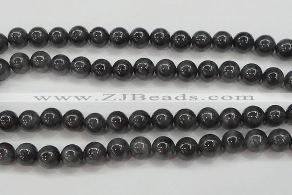 CBJ504 15.5 inches 10mm round black jade beads wholesale