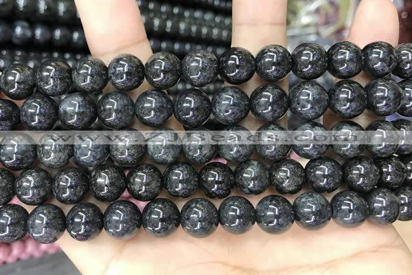 CBJ560 15.5 inches 10mm round black jade beads wholesale