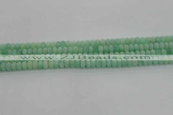 CBJ65 15.5 inches 5*8mm faceted rondelle jade gemstone beads