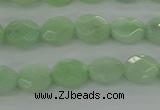 CBJ68 15.5 inches 7*9mm faceted oval jade gemstone beads