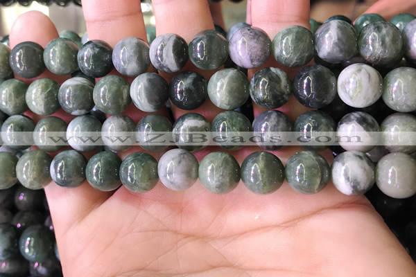 CBJ708 15.5 inches 10mm round green jade beads wholesale
