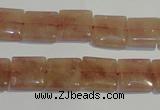 CBQ29 15.5 inches 12*12mm square strawberry quartz beads wholesale