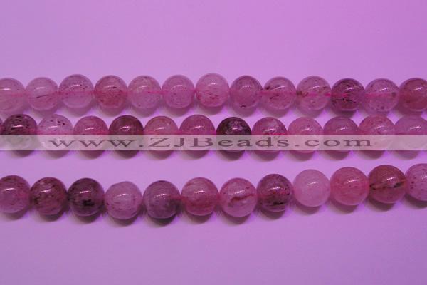 CBQ404 15 inches 12mm round natural strawberry quartz beads