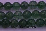 CBQ421 15.5 inches 6mm round green strawberry quartz beads