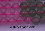 CBQ428 15.5 inches 7mm round mixed strawberry quartz beads