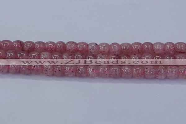 CBQ440 15.5 inches 8*11mm drum lavender strawberry quartz beads