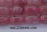 CBQ447 15.5 inches 10*14mm drum strawberry quartz beads