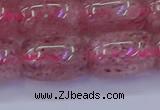 CBQ450 15.5 inches 15*20mm drum strawberry quartz beads