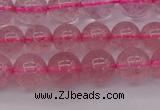 CBQ482 15.5 inches 8mm round strawberry quartz beads wholesale