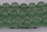 CBQ491 15.5 inches 6mm round green strawberry quartz beads