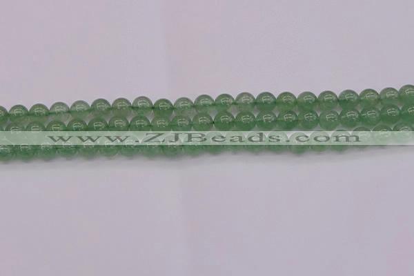 CBQ491 15.5 inches 6mm round green strawberry quartz beads