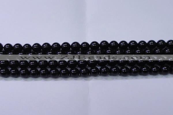 CBQ502 15.5 inches 8mm round natural black quartz beads