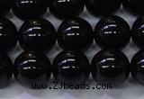 CBQ504 15.5 inches 12mm round natural black quartz beads