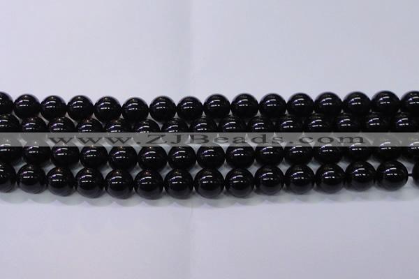 CBQ504 15.5 inches 12mm round natural black quartz beads