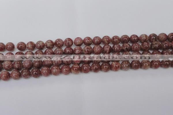 CBQ603 15.5 inches 10mm round natural strawberry quartz beads