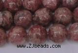 CBQ604 15.5 inches 12mm round natural strawberry quartz beads