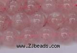 CBQ609 15.5 inches 12mm round natural strawberry quartz beads