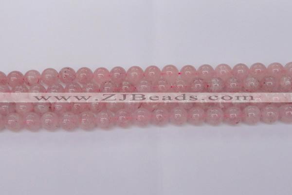 CBQ609 15.5 inches 12mm round natural strawberry quartz beads