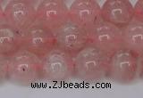 CBQ614 15.5 inches 12mm round natural strawberry quartz beads