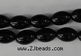 CBS202 15.5 inches 10*14mm rice blackstone beads wholesale