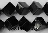 CBS225 15.5 inches 12*12mm cube blackstone beads wholesale