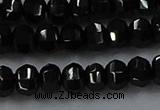 CBS529 15.5 inches 3*5mm lantern-shaped natural black spinel beads