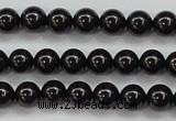 CBS551 15.5 inches 6mm round AA grade black spinel beads