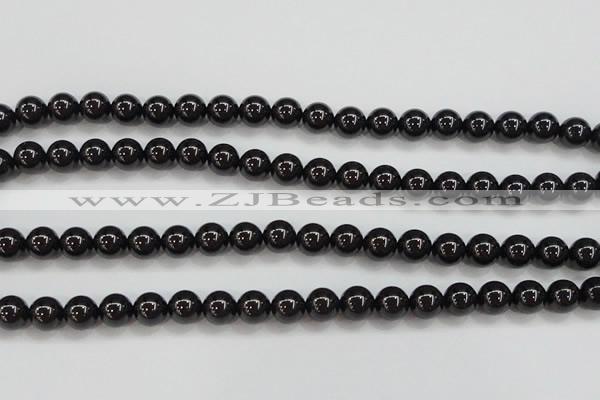 CBS552 15.5 inches 8mm round AA grade black spinel beads