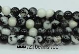 CBW101 15.5 inches 6mm round black & white jasper beads