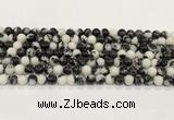 CBW171 15.5 inches 6mm round black & white jasper gemstone beads wholesale