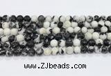 CBW172 15.5 inches 8mm round black & white jasper gemstone beads wholesale